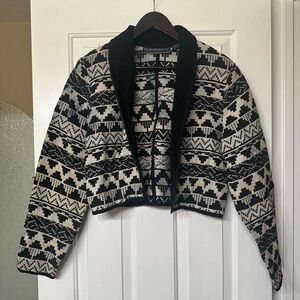 Women’s Long Sleeve Coat Blazer Jacket Aztec New Mexico Pattern